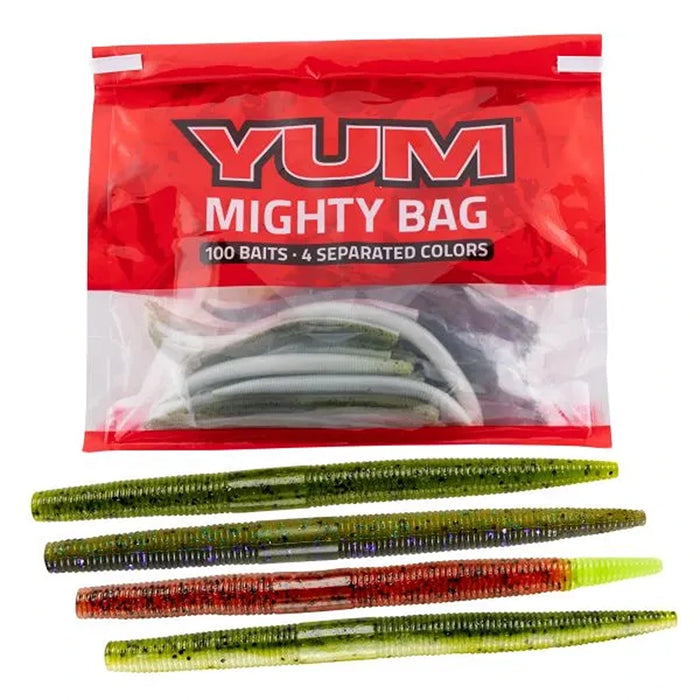 YUM Dinger Stick Bait Mighty Bag - 100 Pack