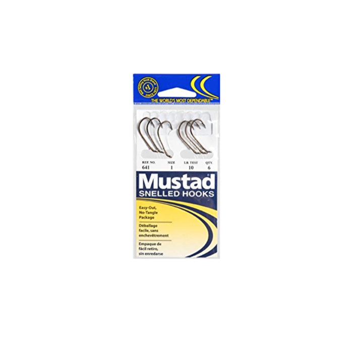 Mustad Snelled Beak Bait Hook Bronze