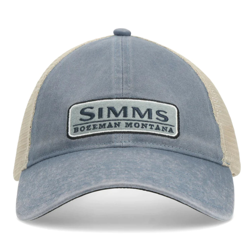 Simms Fishing Icon Musky Trucker Patch Hat Cap -Woodland Camo Storm - NEW!