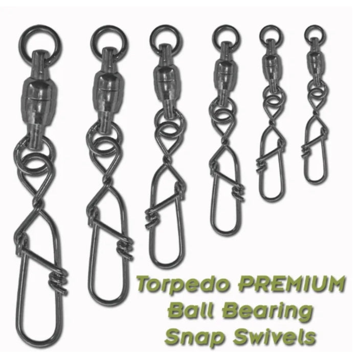 Torpedo Premium Ball Bearing Snap Swivel