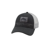 Black Simms Trout Icon Trucker Fishing Hat