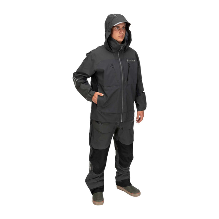 Simms ProDry Fishing Rain Jacket Auburn Red