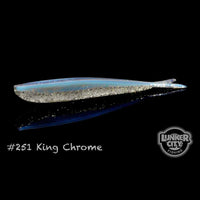 King Chrome Lunker City Fin-S Fish 4" Minnow