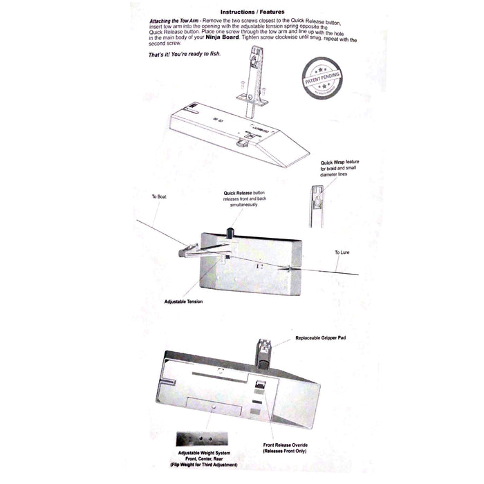 Dreamweaver Ninja Speed Planer Board Instructions