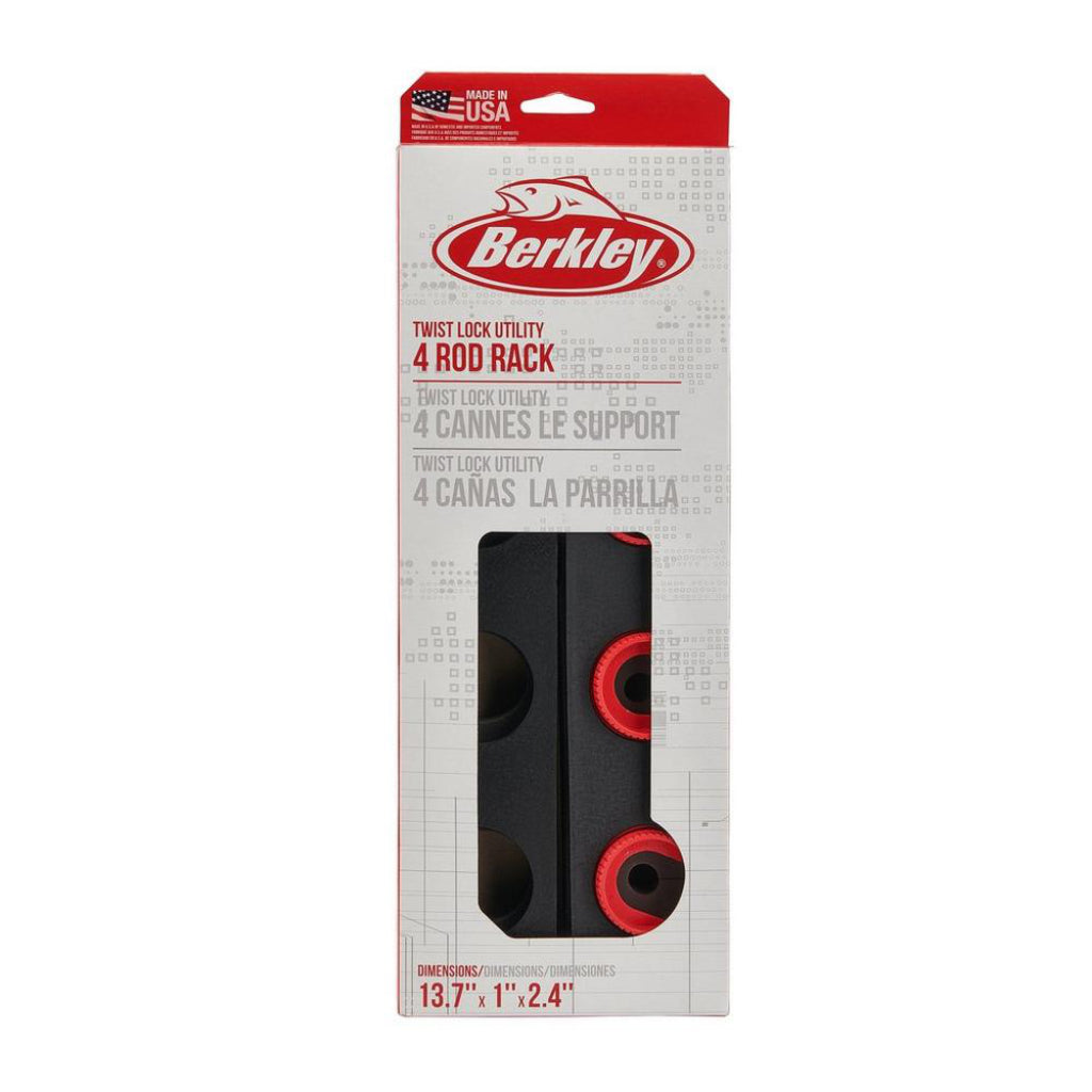 Comprar Berkley Twist Lock Utility 4 Fishing Rod Rack, Black