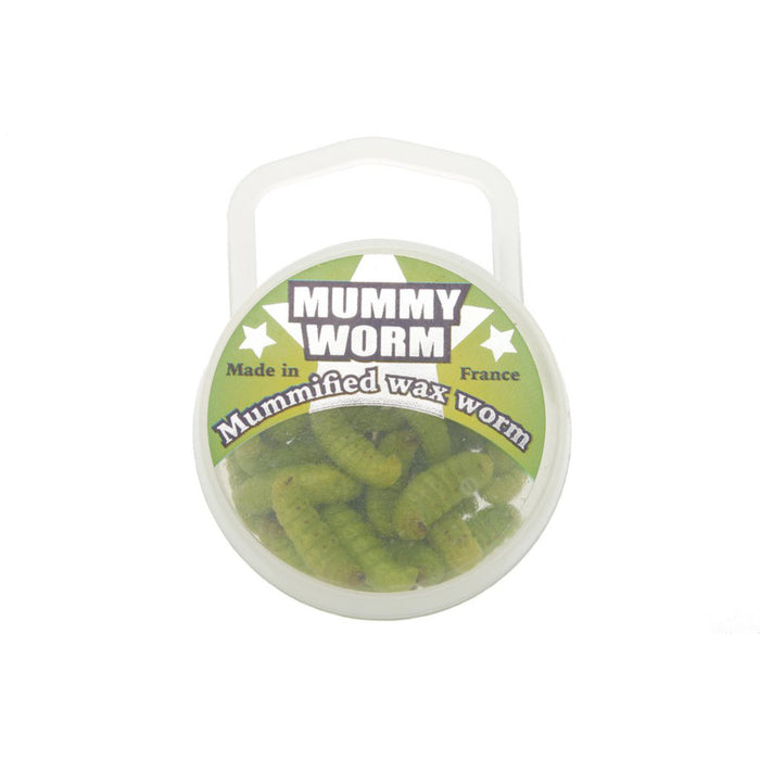 Chartreuse EuroTackle Mummy Worm Ice Fishing Bait