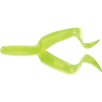 Chartreuse Mister Twister Double Tail Grub