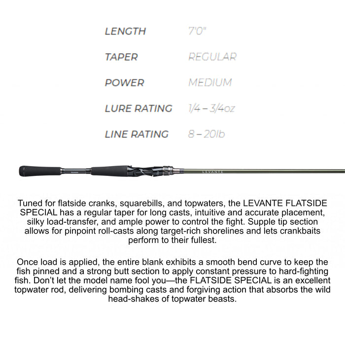 Megabass Levante Flatside Special Casting Rods