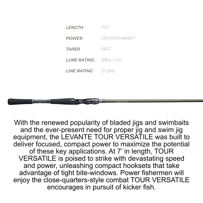 Megabass Levante Tour Versatile Casting Rods