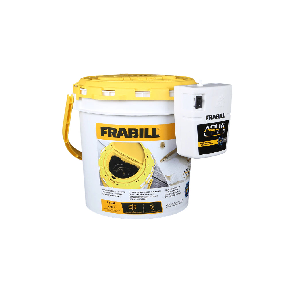 Frabill Dual Bait Bucket w/Aerator  Natural Sports – Natural Sports - The  Fishing Store