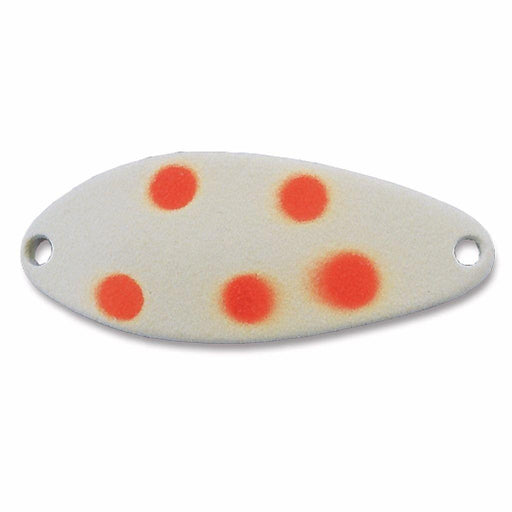 Acme Little Cleo Glow Casting Spoon - Glow Fluorescent Orange Dot