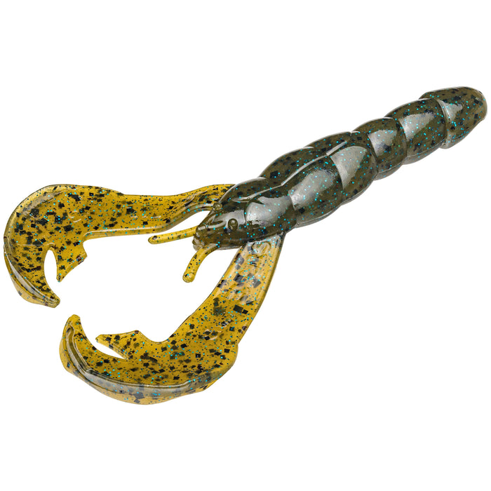 Green Pumpkin Sapphire Strike King KVD Perfect Plastics 4" Rage Craw