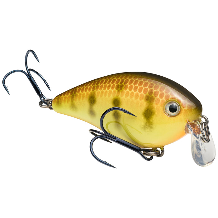 Chartreuse Perch Strike King KVD 1.5 Shallow Squarebill Crankbait