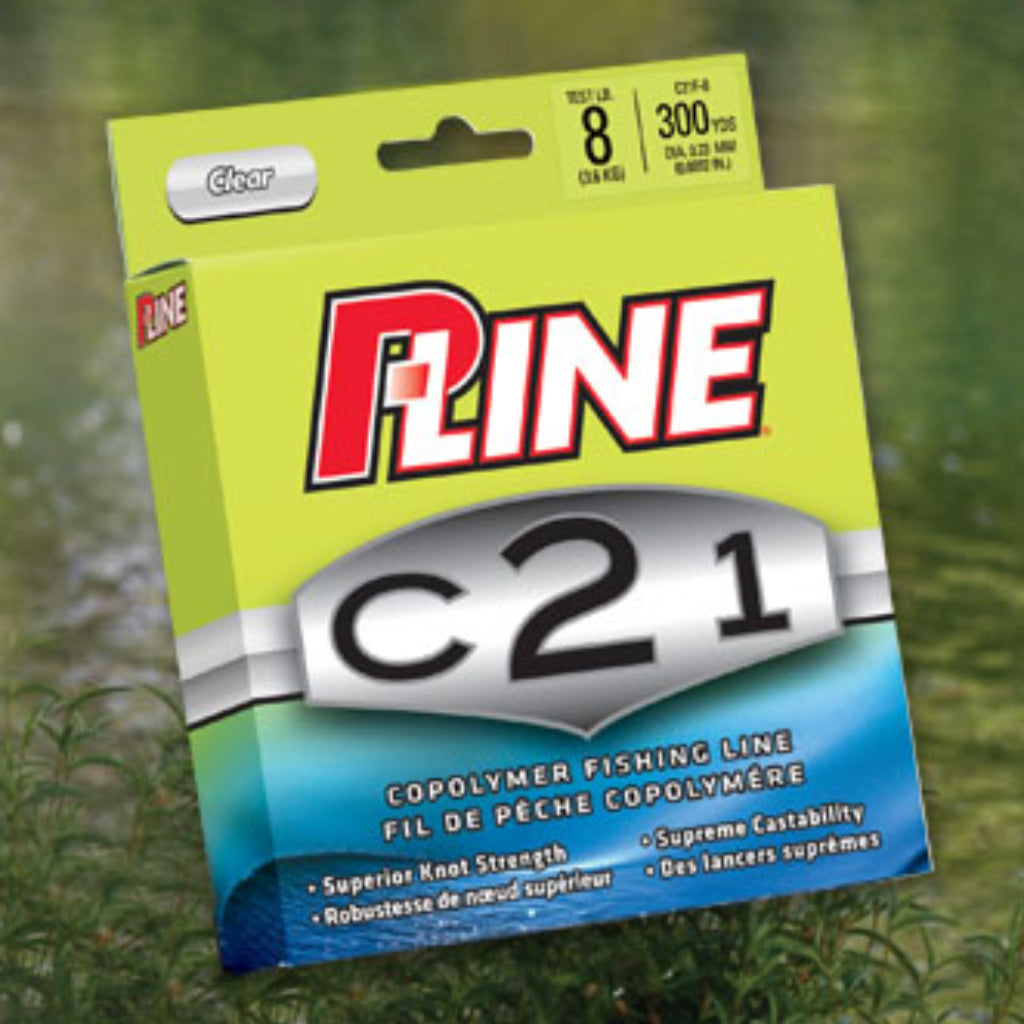 P-Line Original Copolymer Fishing Line Bulk Spool 12-Pound Clear/Blue