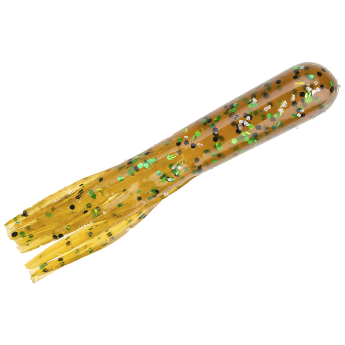 Pumpkin Green Flake Strike King 2.75" Bitsy Tube