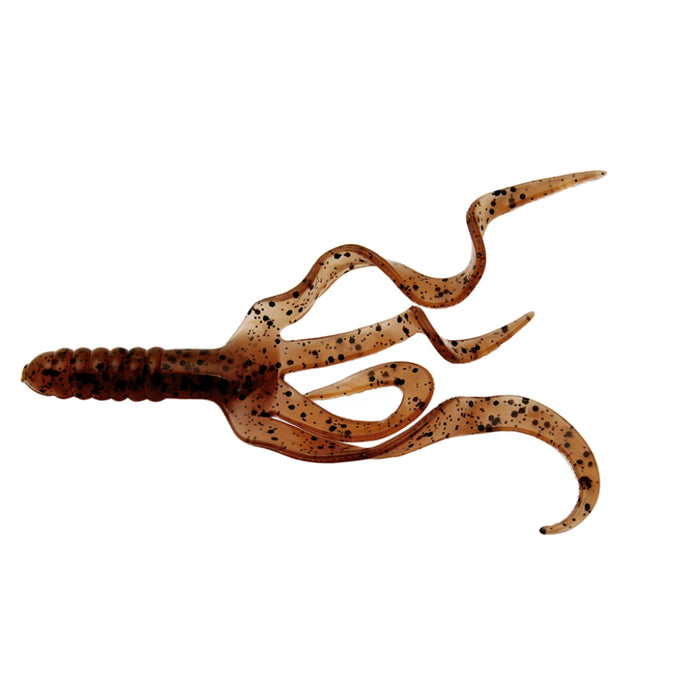 Pumpkin pepper Mister Twister Split Double Tail Grub