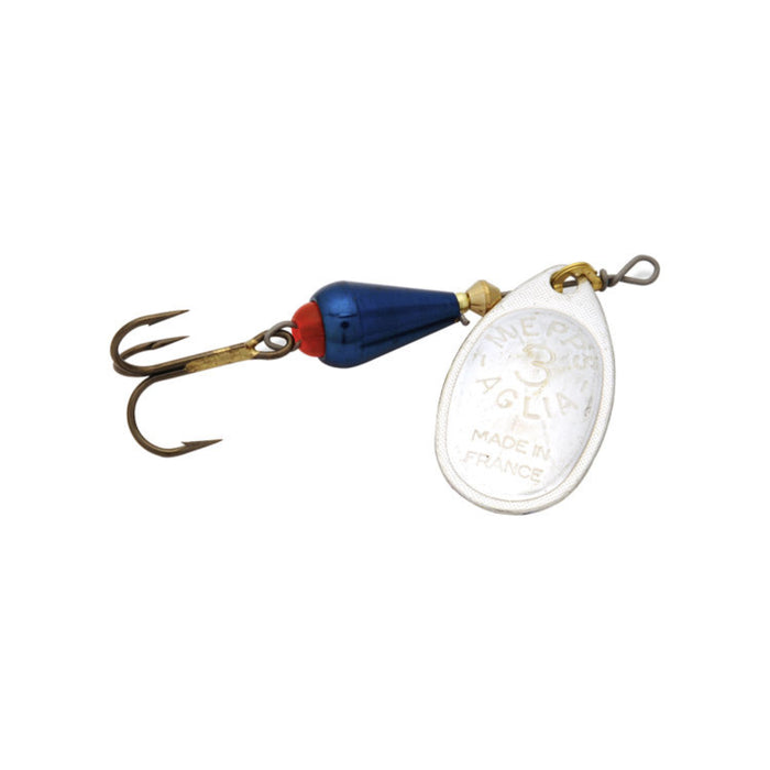 Silver Blue Mepps Aglia Brite Inline Spinner
