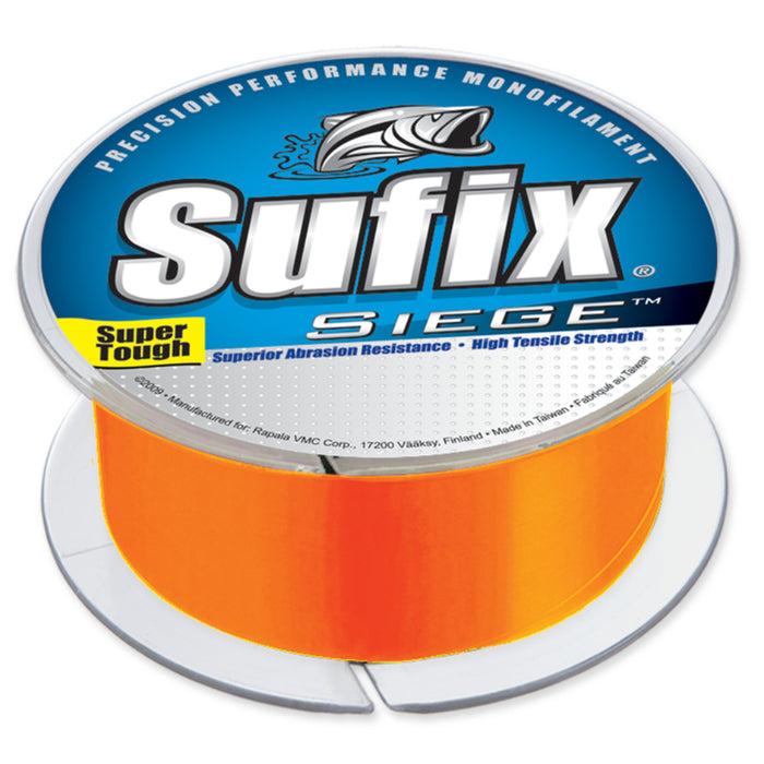 Neon Tangerine Sufix Siege Monofilament Fishing Line