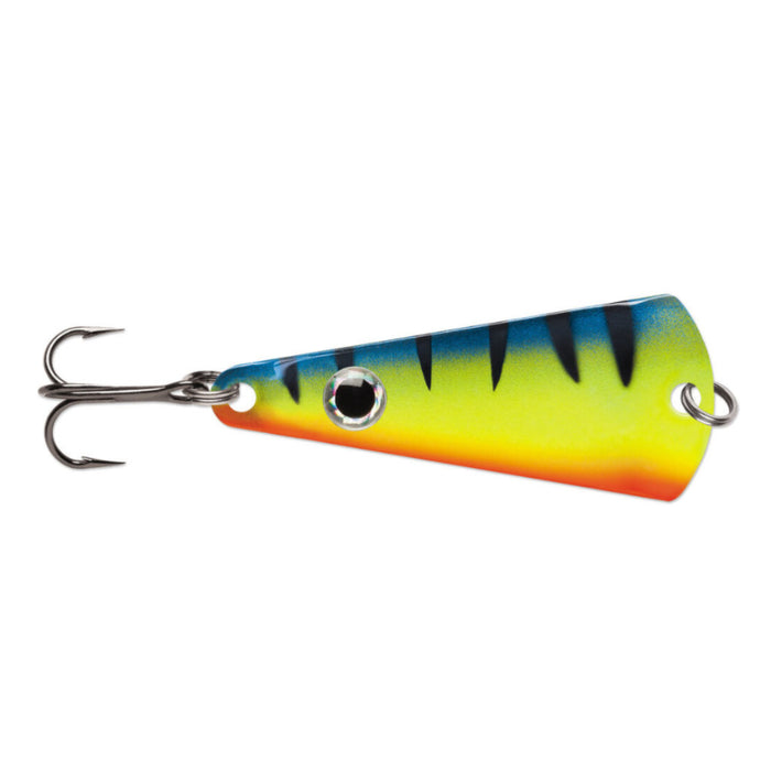 Glow Hot Perch VMC Tingler Spoon Ice Fishing Lure