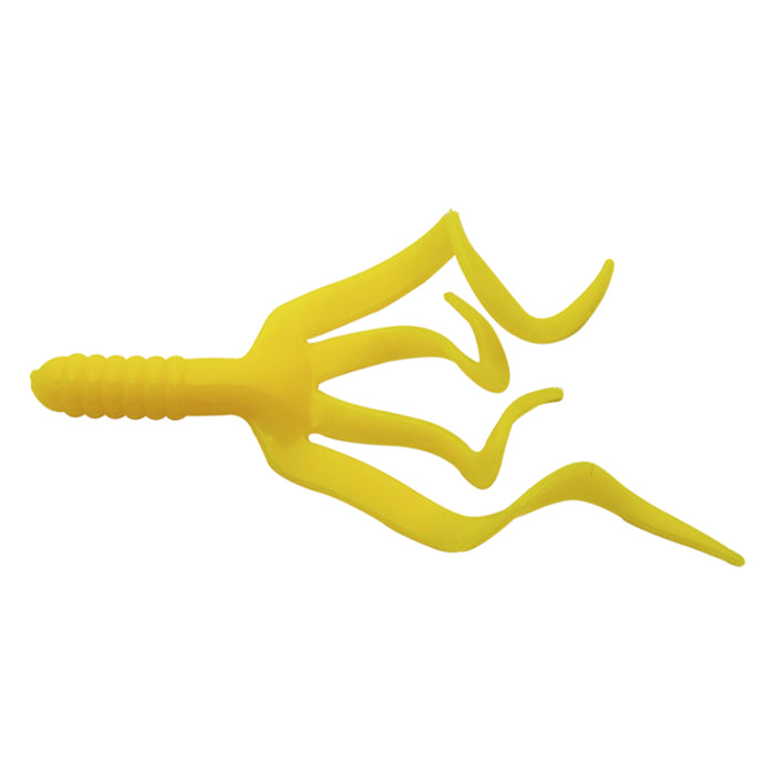 Yellow Mister Twister Split Double Tail Grub