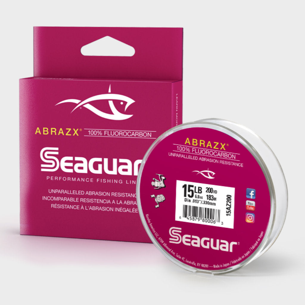 Seaguar AbrazX Flurocarbon Fishing Line – Natural Sports - The Fishing Store