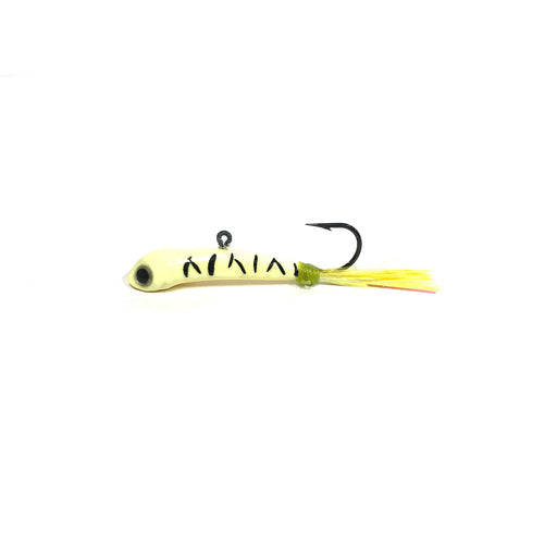 Glow Tiger Blue Fox Lil' Foxee Minnow Vertical Jigging Ice Lure