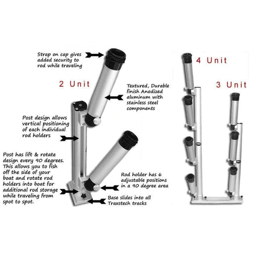 Traxstech Vertical Bird Tree Rod Holders