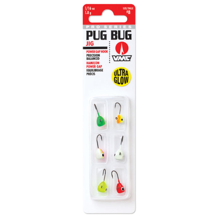 VMC Pro Series Pug Bug Glow Ice Jig Kit Assortment