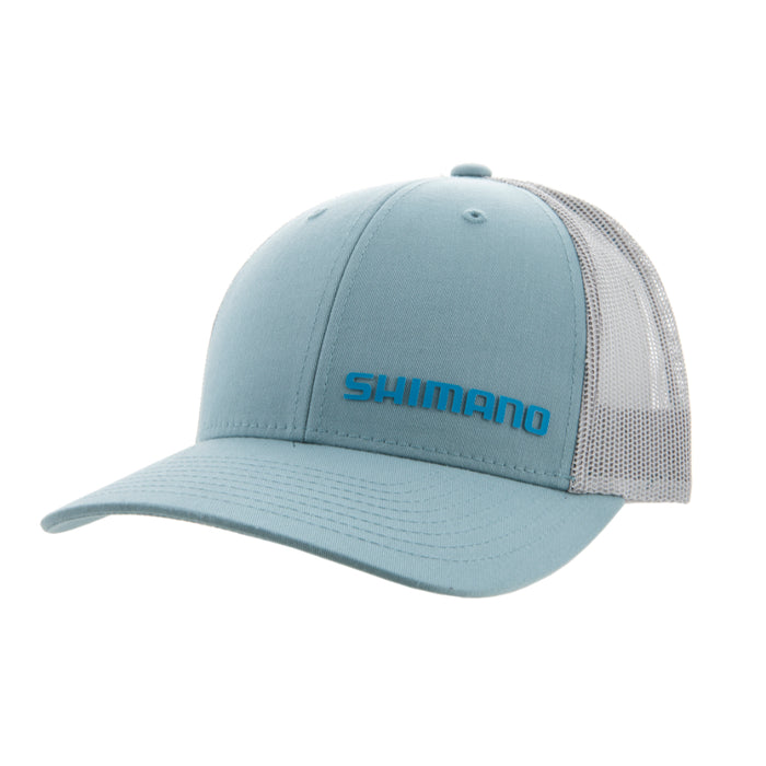 Blue Shimano Low Profile Truck Cap Fishing Hat