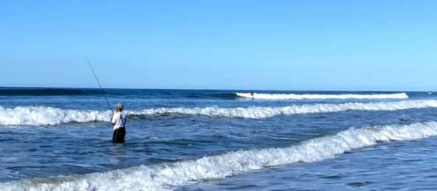 beach surf fishing