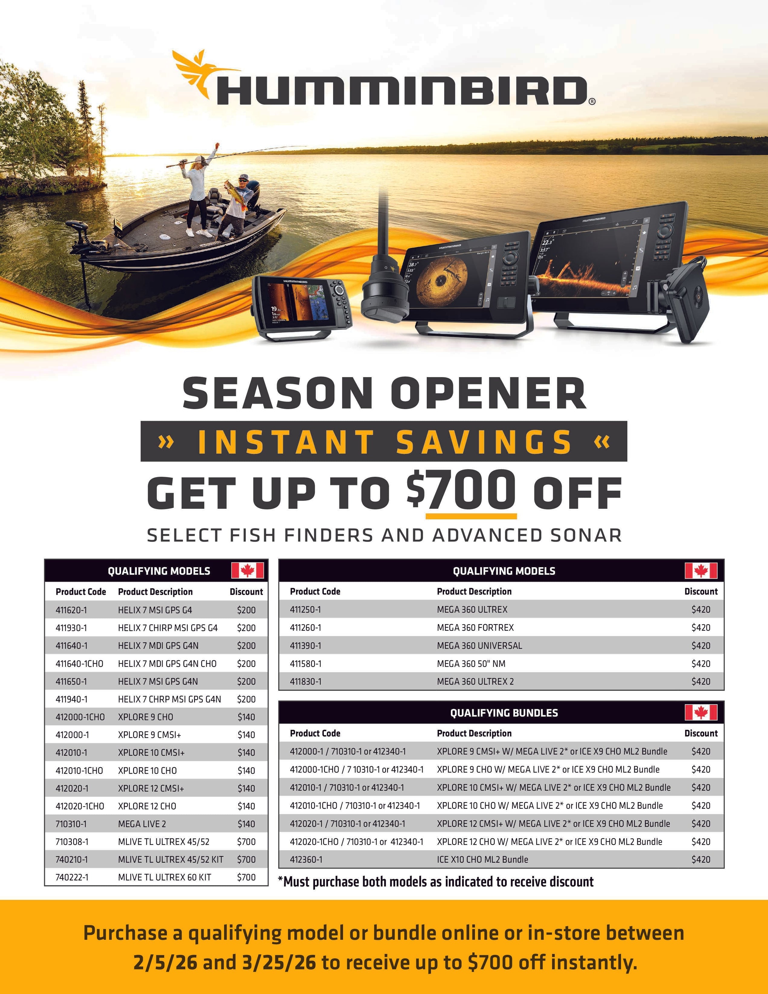 Humminbird Sale — Natural Sports - The Fishing Store