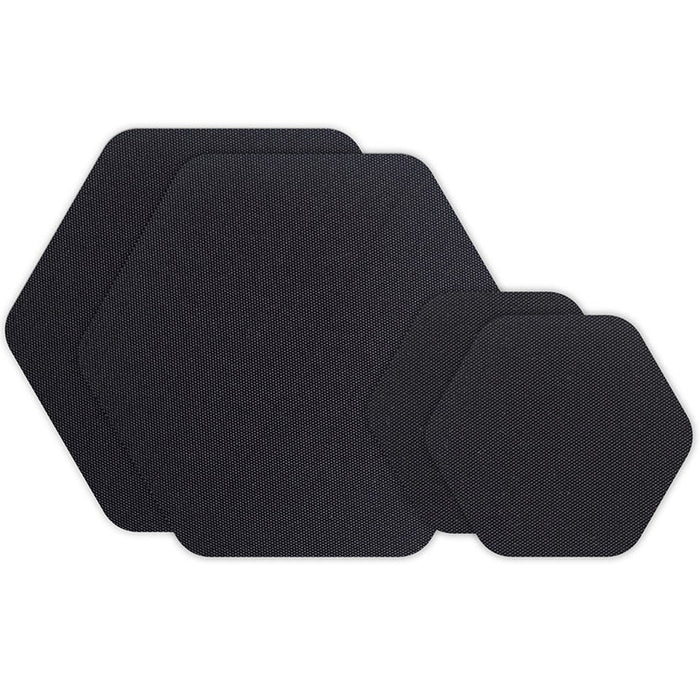 Gear Aid Tenacious Tape Hex Patches - Black 70D Nylon
