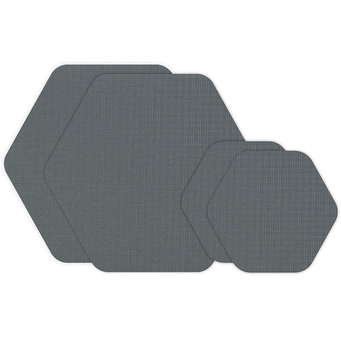 Gear Aid Tenacious Tape Hex Patches - Gray Ripstop 30D