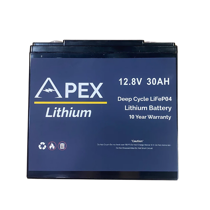 Apex Lithium 12V 30AH Lithium Battery