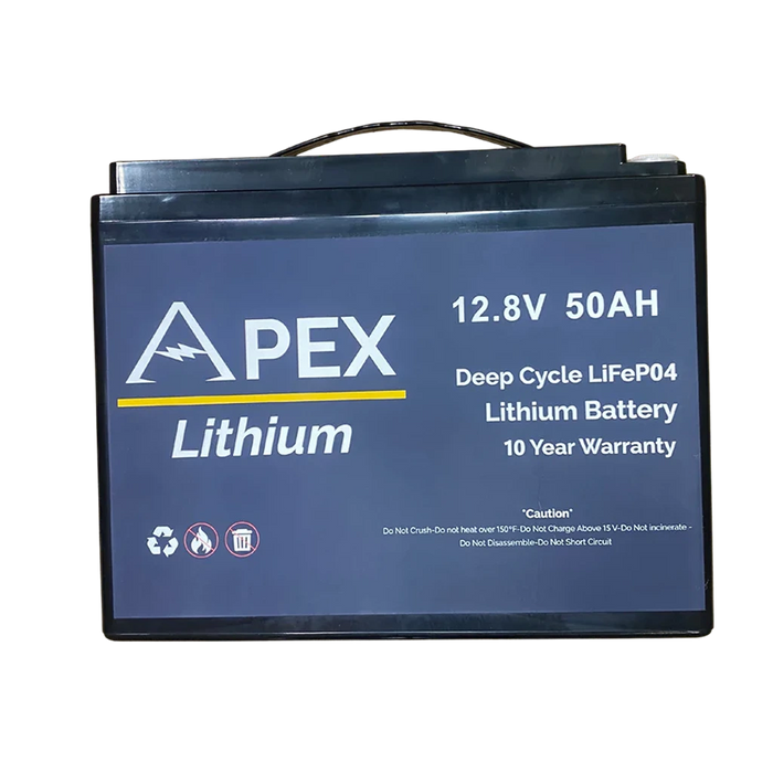 Apex Lithium 12V 50AH Lithium Battery