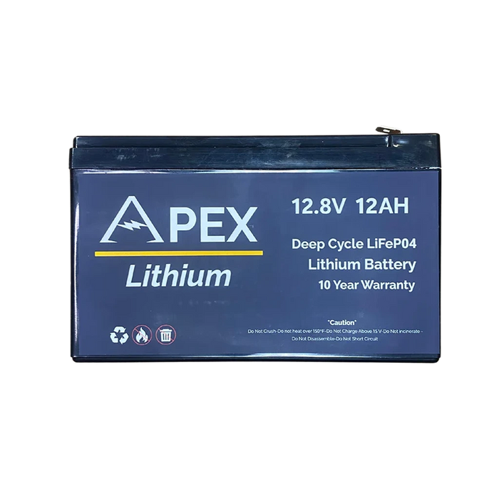 Apex Lithium 12V 12AH Lithium Battery