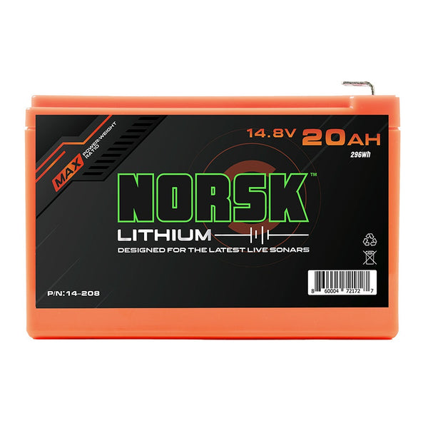 Norsk Lithium Ion Battery 20AH  Natural Sports – Natural Sports - The  Fishing Store