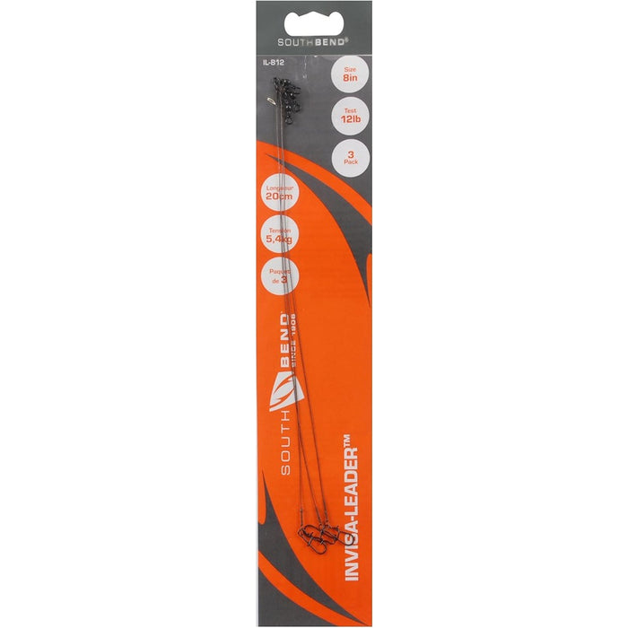 South Bend InvisaLeader 8" 12LB 3 Pack