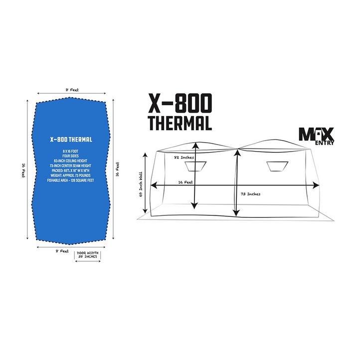 Clam X-800 Thermal Hut