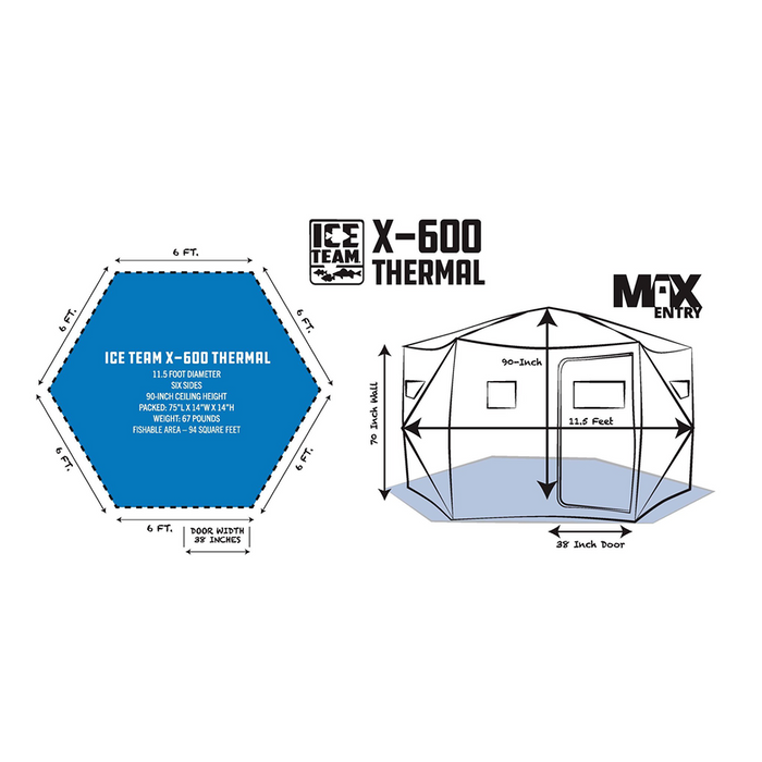 Clam X-600 Thermal Hut