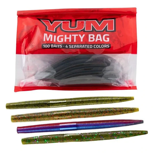 YUM Dinger Stick Bait Mighty Bag - 100 Pack