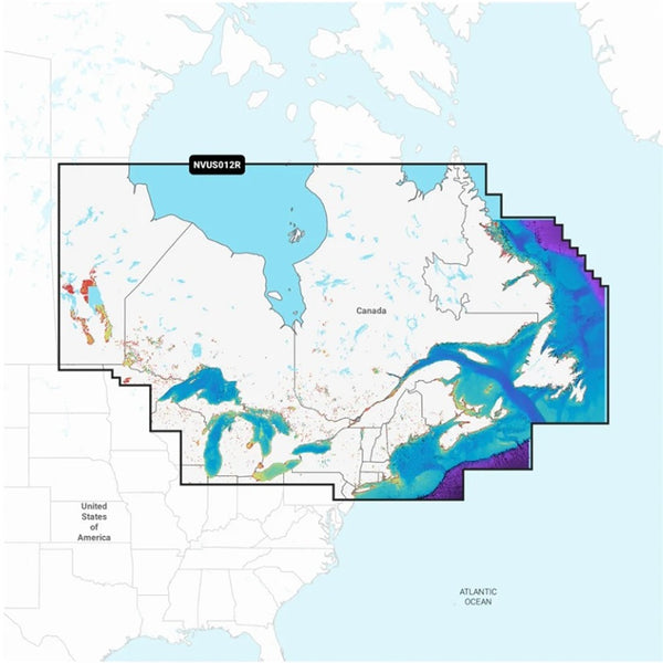 Garmin Navionics+ Canada, East & Great Lakes - Lakes, Rivers and Coastal Marine Charts