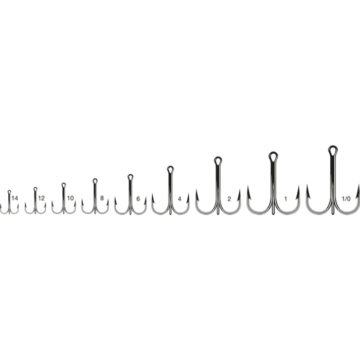 VMC Round Bend Treble Hook 8540BN 7Pk