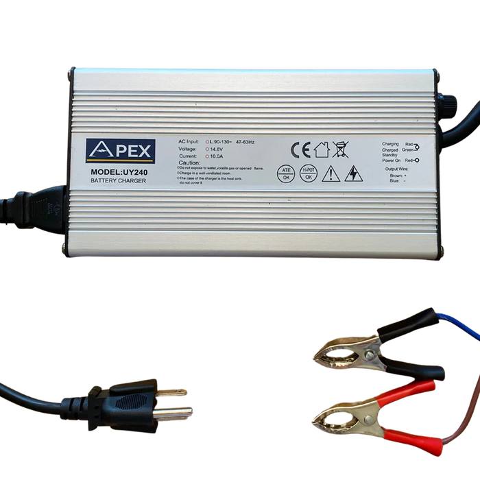 Apex Lithium 12V 10A Lithium Battery Charger