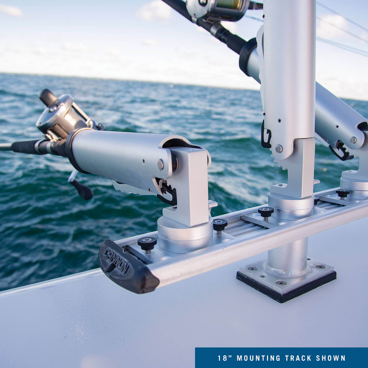 Cannon Downrigger & Rod Holder Aluminum Track System – Natural Sports - The  Fishing Store