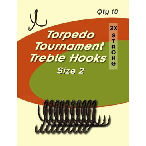 Torpedo Tournament Treble Hooks - Natural Sports - The Fishing Store