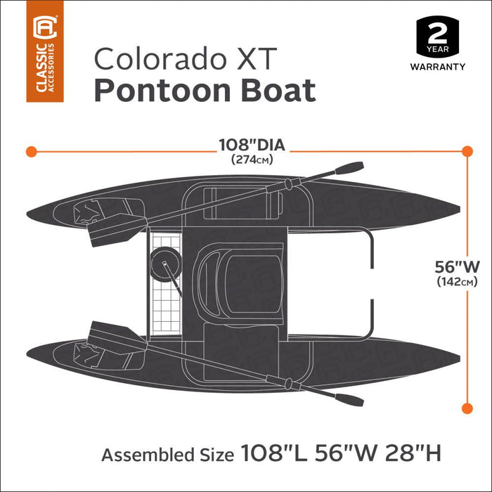 classic accessories branded boat colorado xts pontoon fishing COLORADO XT CLASSIC OUTDOOR PONTOON BOAT — Natural Sports