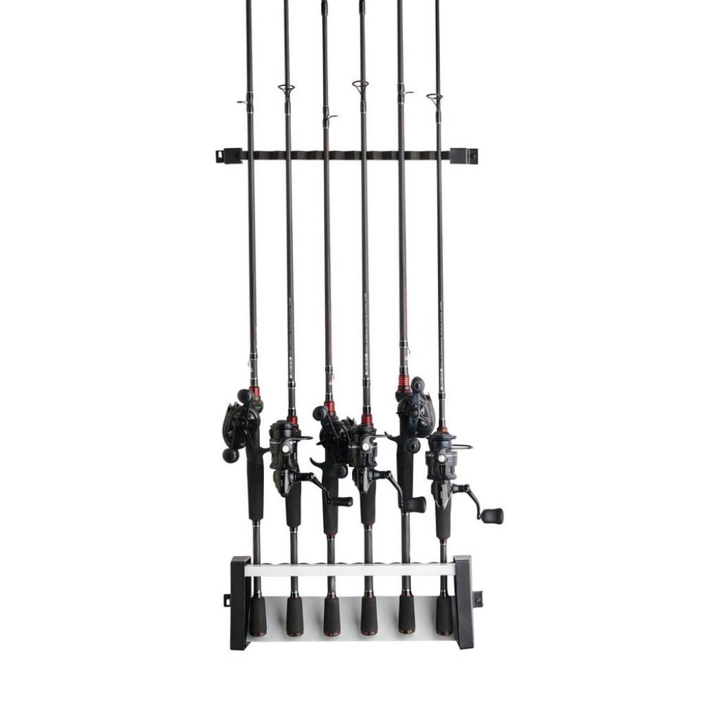 Jorazor Fishing Rod Holders,Fishing Pole Holders,Fishing Rod Rack,24 Slots To Hold Rods & Reel Combo,Lightweight Aluminum Vertical Fish Pole Garage