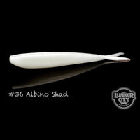 Lunker City Fin-S-Fish Albino Shad; 4 in.