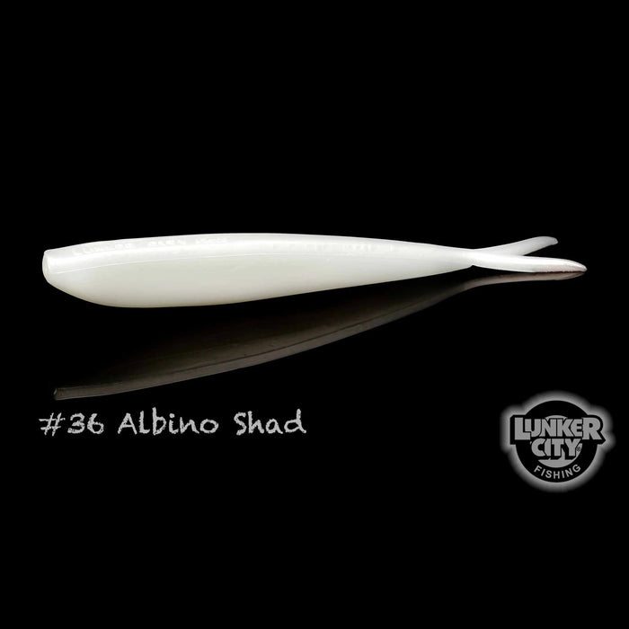 Albino Shad Lunker City Fin-S Fish 4" Minnow